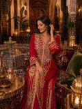 Takchita Soraya — Rouge grenat & broderie dorée